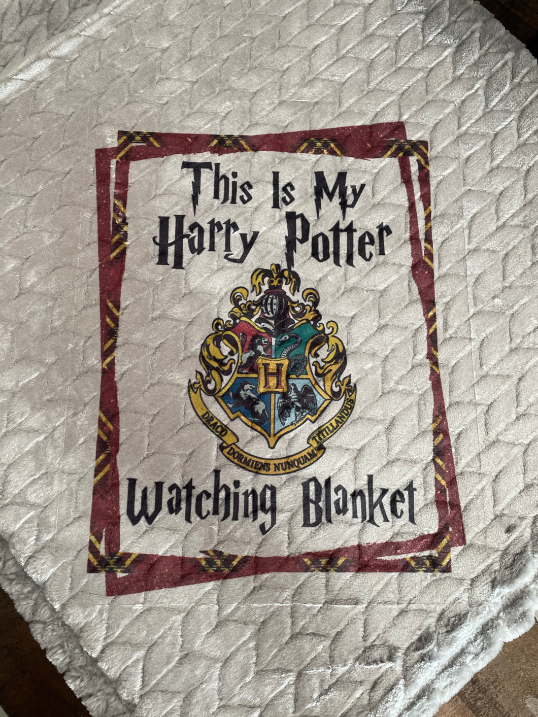 This is My Harry Potter Watching Blanket