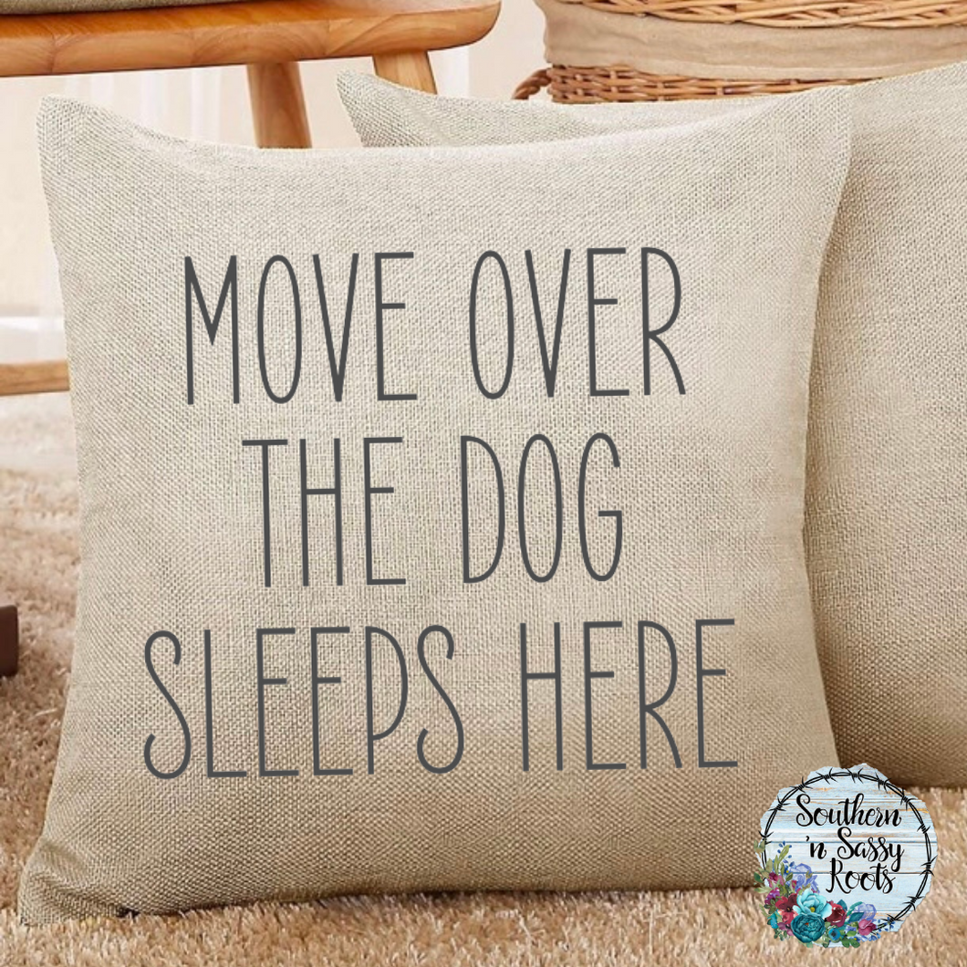 Dog Sleeps Here Pillow