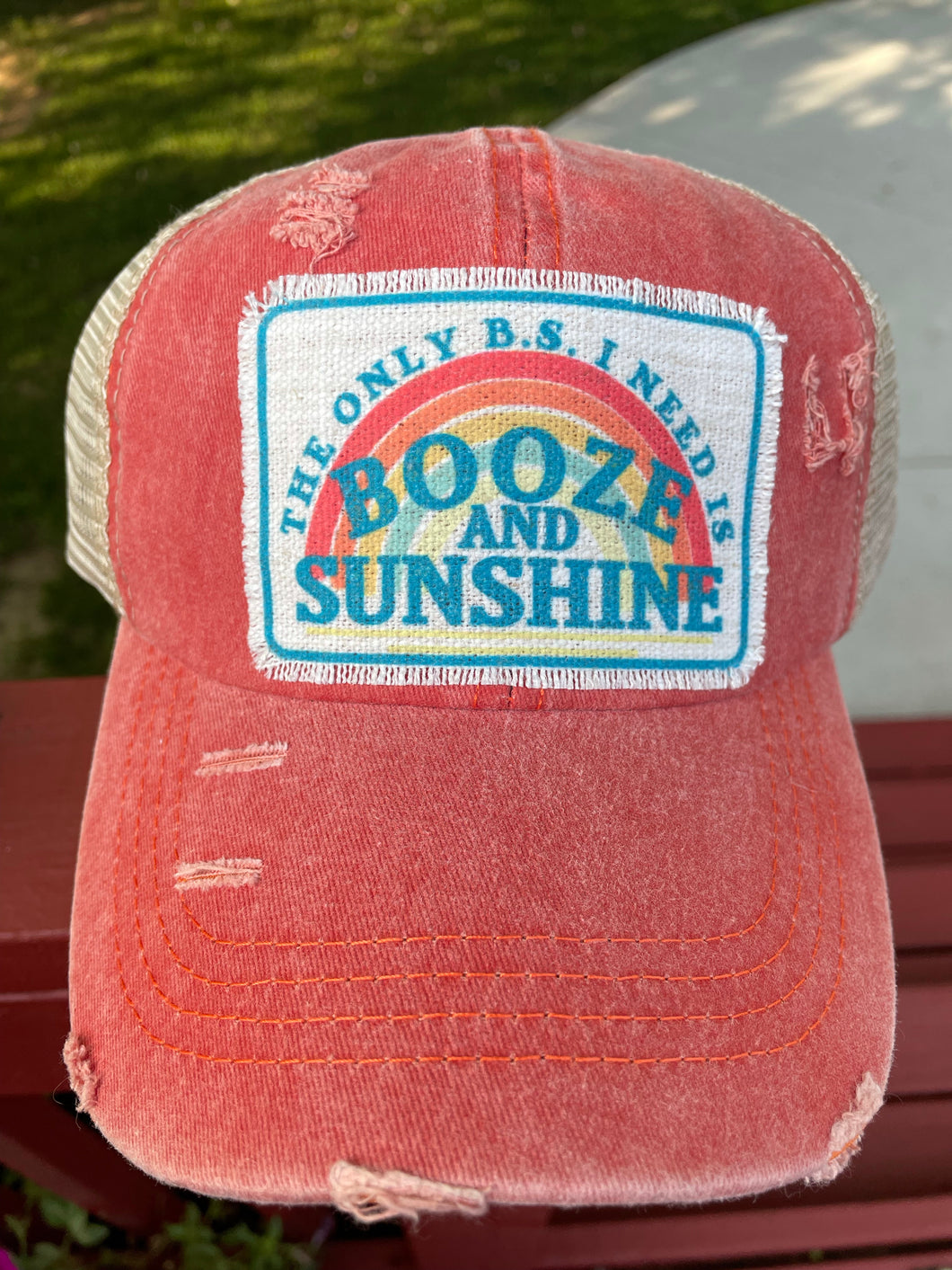 Only BS I Need/Booze & Sunshine Patch Hat